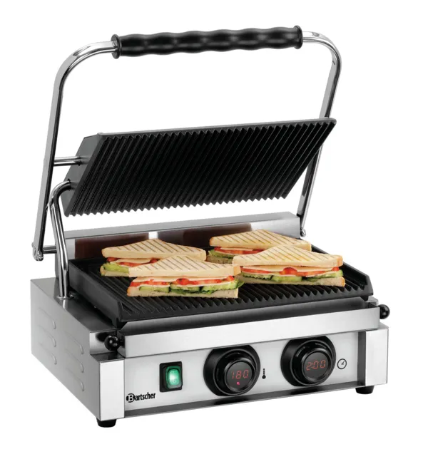Grill Panini a Contatto - Piastre Rigate