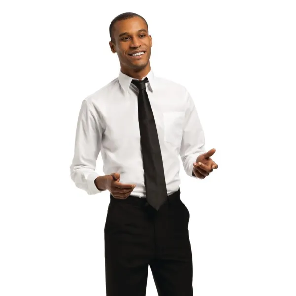 Camicia Mista Bianca a Maniche Lunghe - Taglia S