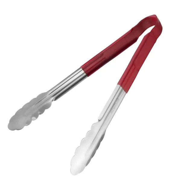 Pinza da servizio rossa in acciaio inossidabile - 300 mm