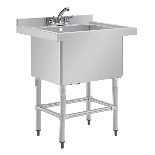 Lavello profondo con schienale 100 L - 770 x 600 mm