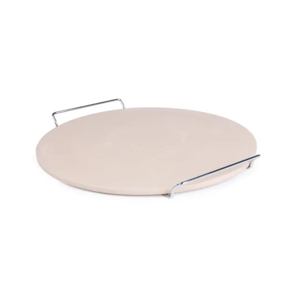 Pietra per pizza rotonda con supporto - Ø 380 mm