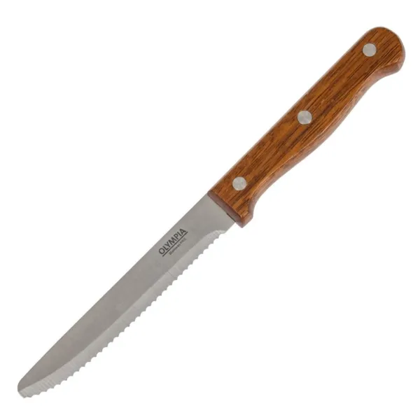 Coltello da bistecca in legno - Lotto di 12