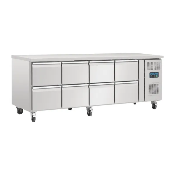Tavolo Refrigerato Gn 1/1 Ventilato 8 Cassetti Serie U - 616 L