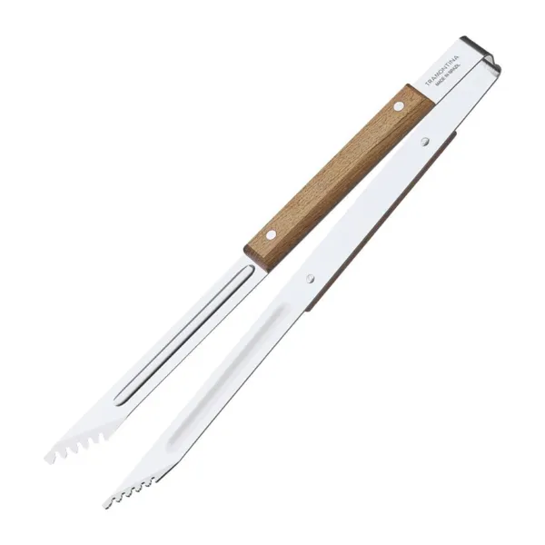 Pinza da barbecue in legno - L 370 mm