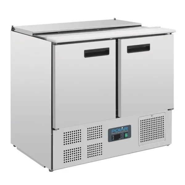 Saladette Refrigerata - 240L - 2 Vasche GN 1/1 e 2 Vasche GN 1/4
