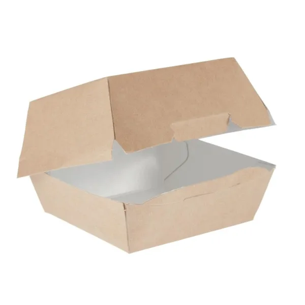 Scatole Burger Kraft Compostabili Standard - L 108mm - Lotto di 250