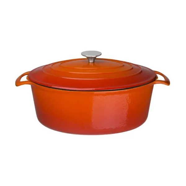 Grande Coccotte Ovale Arancione - 6L