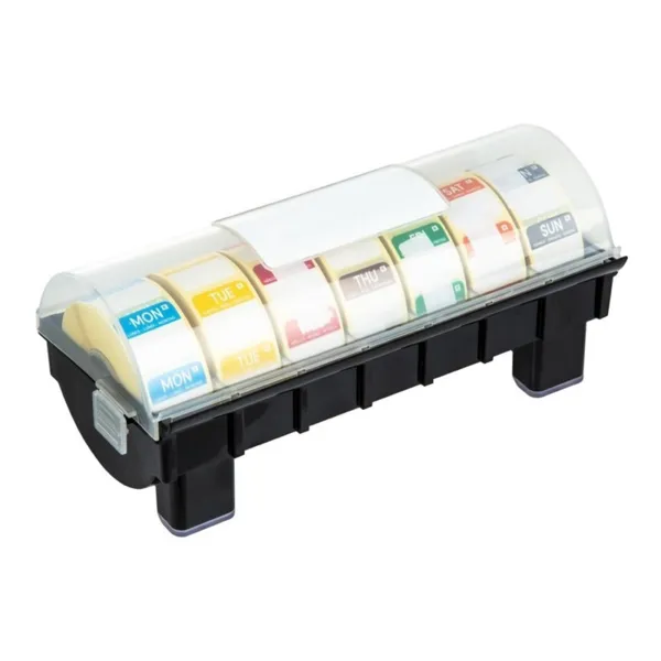 Etichette rimovibili a codice colore con distributore