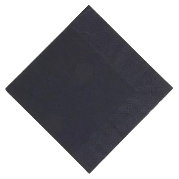 Asciugamani Snacking in Carta Nera Compostabile - 3 Strati - 330 x 330 - Confezione da 1000