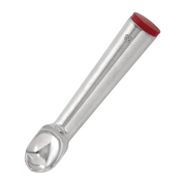 Cucchiaio per gelato tondo rosso da 42 ml