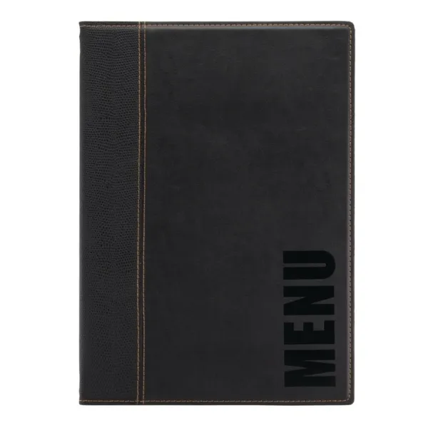 Proteggi-menu contemporaneo A4 nero
