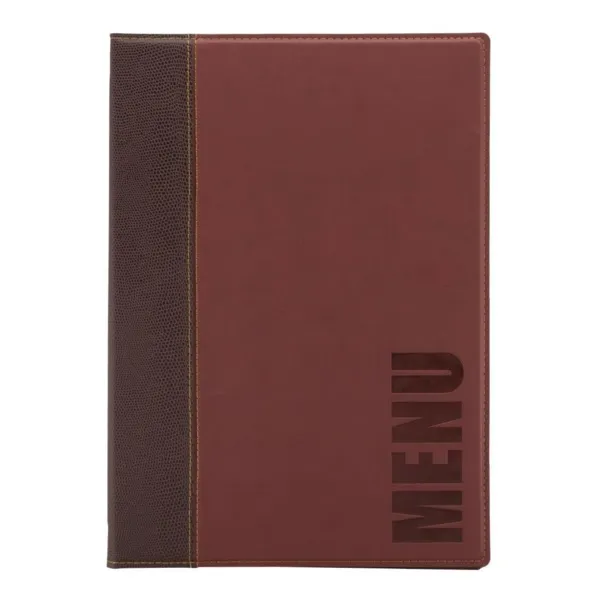 Menu Protettivo Moderno A4 Rosso Scuro