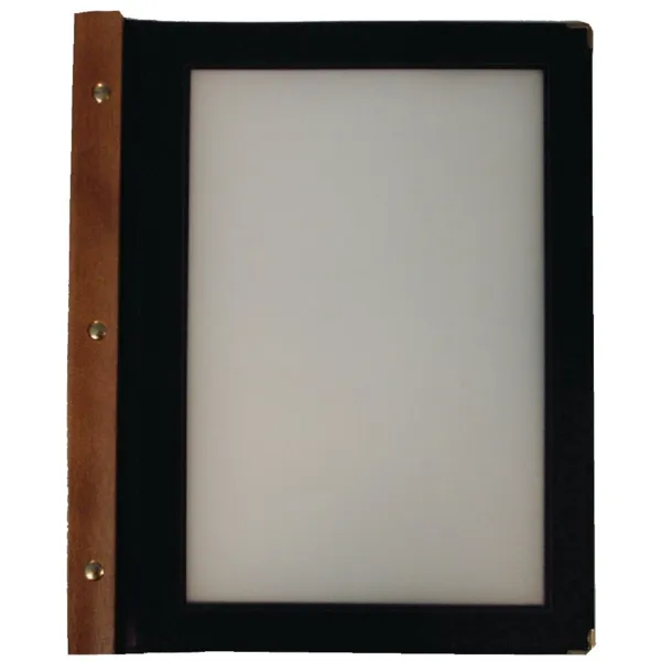 Proteggi-menu in legno nero A4