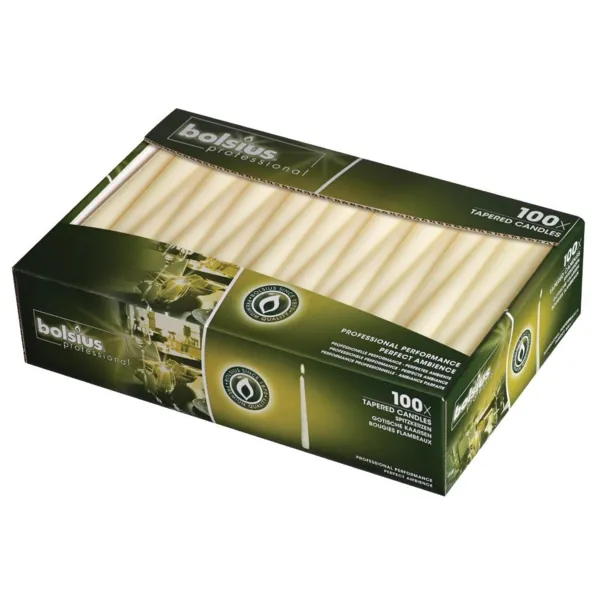 Candele affusolate 254mm Avorio