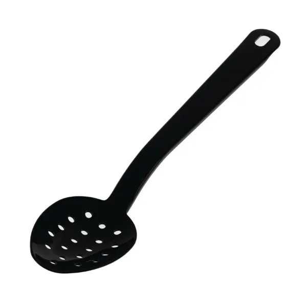Cucchiaio da portata forato nero 270 mm
