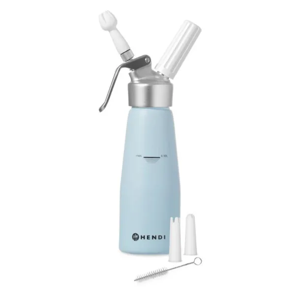 Sifone per panna montata blu - 0,5 L