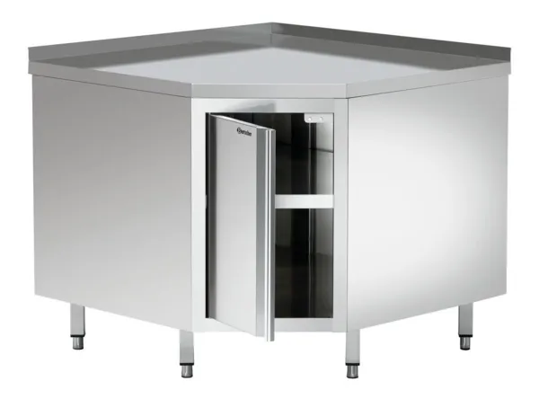 Mobile Angolare in Acciaio Inox - L 1000 x P 1000 mm