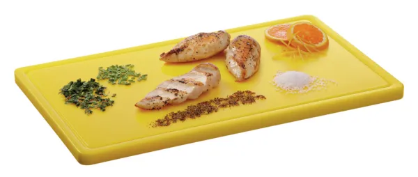 Tagliere 530 x 325 mm - Giallo - 20 mm di Spessore