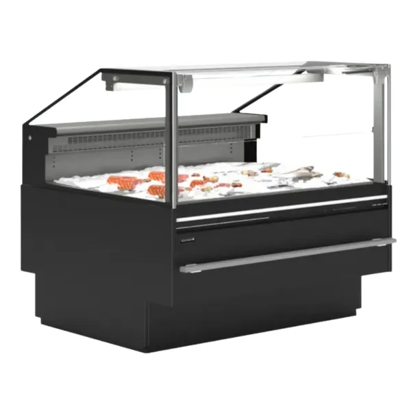 Vetrina di Servizio Premium per Pesce Fresco - 320 W