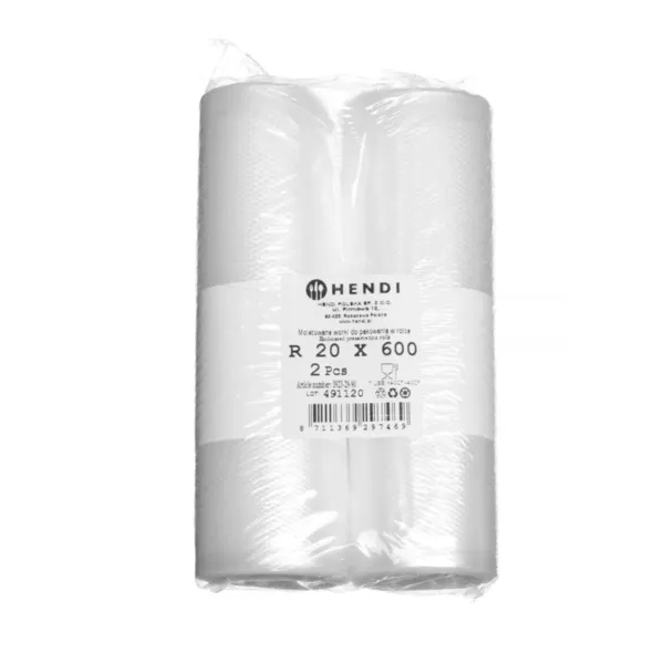 Rotolo Sacchetti Sottovuoto Goffrato - 6000 x 200 mm - Confezione da 2