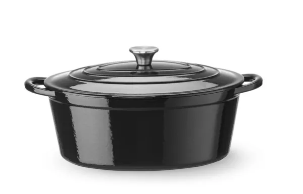 Cocotte in Ghisa Smaltata Ovale Nera - 6,88 L