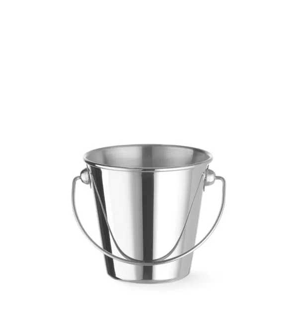 Secchio in acciaio inox con manico - ø 90 mm