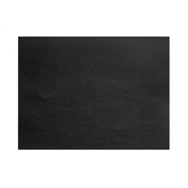 Tovaglietta rettangolare in pelle nera grana Cos - 45x30 cm