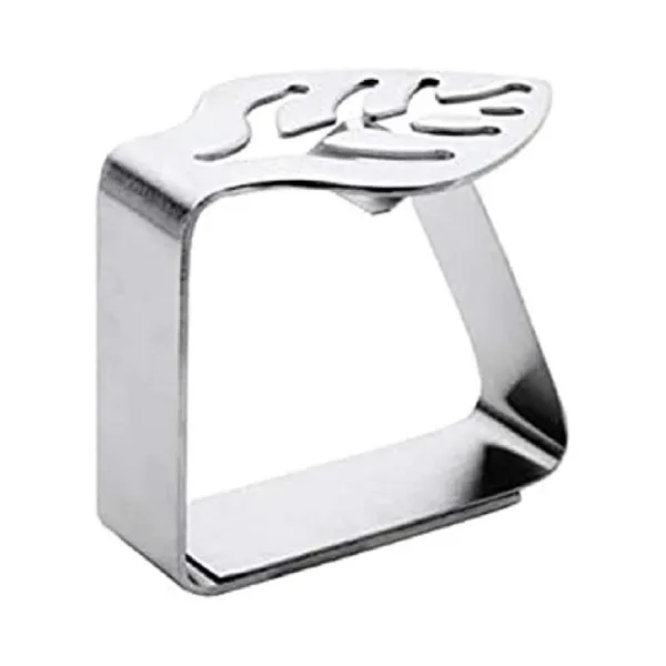 Pinza per tovaglia in acciaio inox - Set di 4