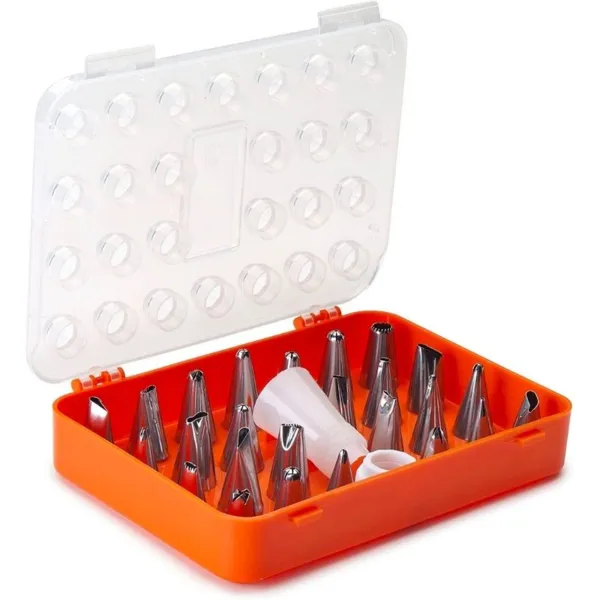 Set di 26 bocchette per decorazioni in acciaio inossidabile