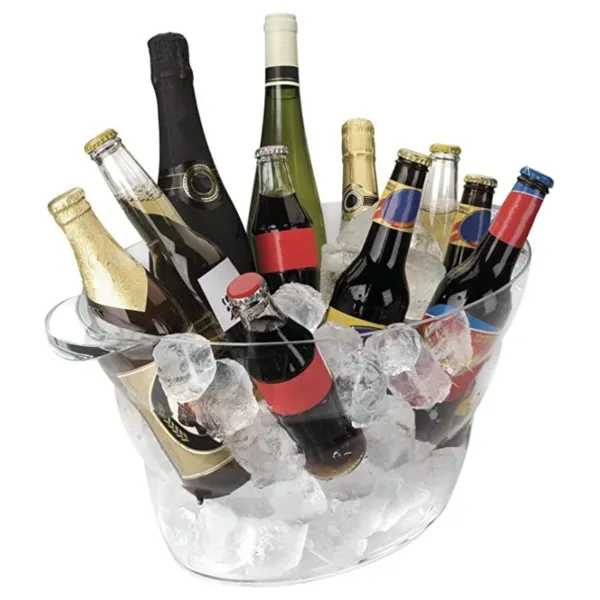 Secchiello per Champagne ovale in acrilico - 13 L