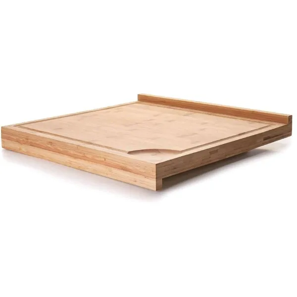 Tagliere in bambù con bordo speciale - 395 x 380 mm - Spessore 40 mm