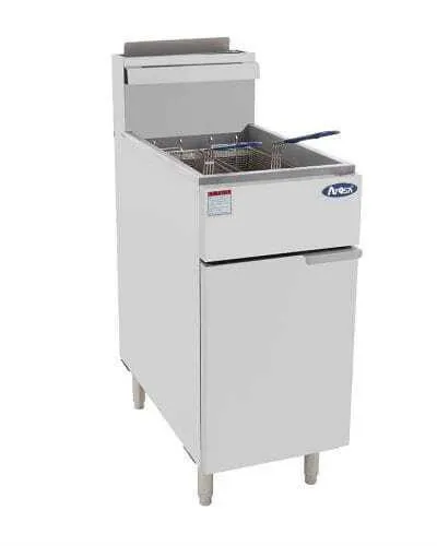 Friggitrice a Gas ad Alto Rendimento 3 Bruciatori - 21 L - Gas Metano
